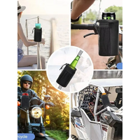 AliExpress NONE Insulated Motorcycle Cup Holder Bag, Universal Handlebar Bottle Organizer with Adjustable Clamp For Scooter Bike Delivery
