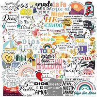 AliExpress NONE 50pcs Spanish Inspirational Graffiti Stickers, Aesthetics Stickers Water Bottle,Skateboard, Party Supply Bicycle Outdoor Sport
