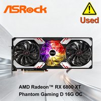 ASRock Radeon RX 6800 XT Phantom Gaming Graphics Card with 16GB GDDR6, AMD RDNA 2 (RX6800XT PGD 16GO)