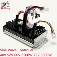 AliExpress NONE Sine Wave 3-Mode Controller 48V 52V 60V 72V 2000W 2500W 3000W E-bike Brushless moter DC Controller 50A Scooter Motor Controller