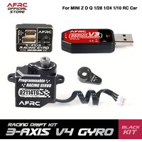 AFRC Professional Racing Drift Kit V4 Programmabl Metal Smart Servo 3 AXIS Gyro For MINI Z D Q 1/30 1/28 1/24 Car DIY Assembly