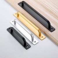 Sliding Door Handle,Aluminum Alloy Pull Push Door Handle for Gate Toilet Door,Drill-free Door Window Handles,Wooden Doors Grip
