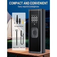 AliExpress YIJU Portable Tire Air Compressor Inflator Rechargeable Electric Inflator For Car Bicycle Digital Football Ball Inflator Pump