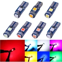 10Pcs Canbus T5 Led Bulb W3W W1.2W Led 3030 3SMD Car Interior Lights Dashboard warming indicator Wedge Auto Instrument Lamp 12V