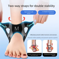 1/2PCS Ultra-thin Compression Bi-directional Strap Ankle Brace Stabilizer for Tendon Repair Ankle Fixation SDHJH01