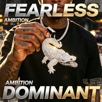 Iced Crocodile Hip-Hop-Anhänger, 18K vergoldet, Zirkonia-Charm, Fearless Ambition, Street Fine Jewelry, Geschenke für Männer, Jungen, Freunde, Rapper