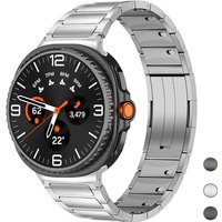 Stainless Steel Strap for Samsung Galaxy Watch Ultra 2025 / 7 Ultra 47mm Metal Watchband for Samsung Galaxy Watch 8/8Classic