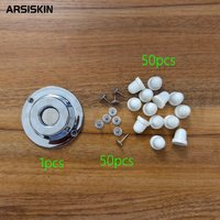 50pcs Fixed lock buckle, fixed lock head, clothing anti-photo bag lock With Unlock Opener