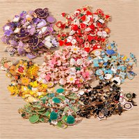 Tusember Mix Styles 10pcs Jewelry Making Charms Golden Enamel Plated Pendant For DIY Jewelry Making Handmade Jewelry Accessories