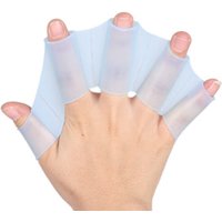 Swimming Finger Fins Learning Swimming Pool Gear Finger Wearing Hand Mesh Fins Row Training Diving Gloves Swimming Pool Paddle