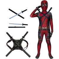 Costume de haute qualité de Deadpool Costume d'Halloween Cosplay Costume de Deadpool Costume de jumpsuit Deadpool Costume Festival Cadeau Épée Set