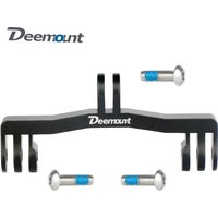 Dual Twin Metal Adaptor Sports Camera Headlight 1 to 2 Connector Bicycle Computer Bracket Extension Holder Fits GoPro Interface