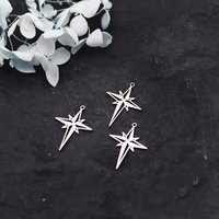 3pcs North Star Charm Stainless Steel Charms Small Pendant Necklace Accessories Jewelry Making Supplies Wholesale