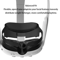 Open Facial Interface for Meta Quest 3 – Breathable Face Cover Bracket Enhanced Ventilation & Comfort for VR Gaming