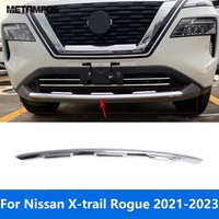 Car Accessories For Nissan X-trail Xtrail Rogue T33 2021 2022 2023 Chrome Front Bumper Lip Trim Body Kit Diffuser Splitter