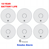 V-Come Standalone Smoke Alarms for Home, 10-Year Battery Photoelectric Smoke Detector, EN14604 AS3786 , VS02