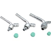 #6 #8 #10 AC Barb Fitting Stainless Steel 90 Degree O-Ring 5/8"-18 3/4"-16 7/8"-14 Nut with Service Port Auto Iron fitting