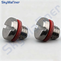 90340-08002-00 Stainless Steel Plug, Marine Screw 90340-08002 for Yamaha Outboard 9.9-300HP Boat Engine Parts