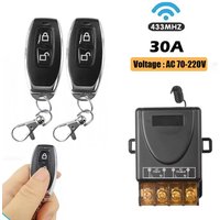 RF 433Mhz Wireless Remote Control Switch AC 75-220V 30A Relay On Off Remote Control Transmitter For Water Pump Motor LED Light
