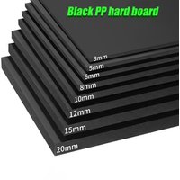 2mm-20mm Thick Black Polypropylene Square Board PP Plastic Board Engineering Plastic Board 50x50 100x100 200x200 250x250 300x400