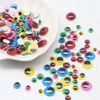 6/8/10/12mm DIY Wiggly Googly Eyes Black White Self-Adhesive Doll Eye Movable Simulation Animal Eyeball Children Craft Supplies