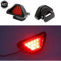 Universal Brake Signal Lamp F1 Style Triangle Sporty 12LED Rear Fog Light Tail Third Brake Lamp DRL For Car Accessories