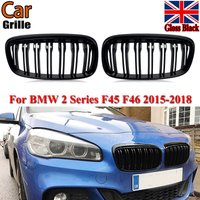 Glänzend Schwarzer Frontgrill für BMW 2er Gran Tourer F45 F46 218d 220d 218i 220i 2015 2016 2017 2018 Stoßstangengrillgitter