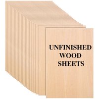 30pcs 10x15cm Unfinished Thin Craft Plywood Sheets for DIY Projects Model Making Art And Painting Supplies