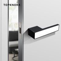 TOPKKm R-Serrure de porte intérieure magnétique, muette, pingouin logique, porte en bois, chambre à coucher, toilettes, serrure de porte domestique, poignée de porte