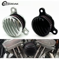 Motorcycle Air Filter Air Cleaner Intake System Black Chrome for Sportster Iron 883 XL883 XL1200 48 Forty Eight 72 1991-2023