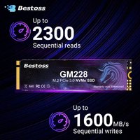 Bestoss SSD M2 NVMe Gen3 512GB 256GB 1TB 2TB SSD M.2 2280 PCIe 3.0 Hard Drive Disk Internal Solid State Drive for Laptop Desktop