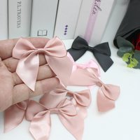 20/50PCS/lot 65 * 65mm satin ribbon bow bag decorative bow small bow wrapped flower craft wedding DIY party decoration