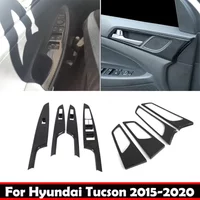 For Hyundai Tucson 2015-2020 Door Handle Bowl Cover Window Rise Switch Cover Glass Control Panel Cover Interior Accessories