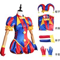 New Pomni Cosplay Costumes Clown Uniform Anime The Amazing Digital Circus Role Play Halloween Carnival Party Outfit