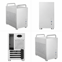 Aluminum MATX PC Case Mini ITX Micro ATX Computer Case Portable Handle Desktop Case Support ATX SFX Power Supply Type-C HX100
