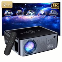 Xnano X1 PRO Smart Projektor Native 1080P 450 ANSI Android 9.0 Autofokus 4K 8K Dekodierung Dolby Audio Dual WLAN Bluetooth Heimkino-Beamer für Schlafzimmer Outdoor-Filmprojektor