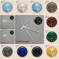 31mm S Logo Dial Day And Date Arabic Numerals Sunray Dial Fit 8285 Movement High-Quality Watch Modification Accessories