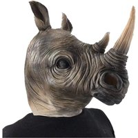 Animal Head Latex Mask Rhino Mask Christmas Halloween disguise party