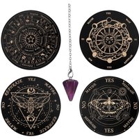 Divination Board Dowsing Metaphysical Boards With Letters Wooden Message Planchette Ouija Board Game Fortune Telling Divination