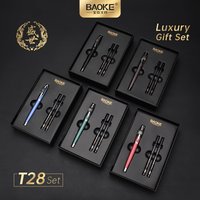 BAOKE T28 0.5mm Roller Pen Gift Set, Includes 1 Pen, 2 Refills, Exquisite Package, Smooth Writing Pens