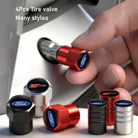 4Pcs 3D Metal Car Tire Valve Caps Wheel Dust Cover For Ford ST Line Focus Fiesta Puma Ranger Kuga MK7 MAX F150 Mondeo Escape