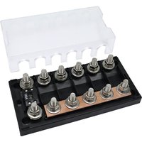 6 Way Automotive Fuse Holder for ANM Bolt-On Fuse, ANL Fuse Holder Fuse Block with 60A ANL Fuses for Car Audio Truck DIY