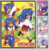 L-Lucky S-Star Classic animation Poster Bedroom living room study & beyond self adhesive decor + perfect gift