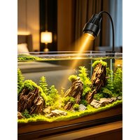 AliExpress TUNFAN LED Aquarium Spotlight 15°-60° Adjustable Focus 3-Color with Cycle Timer Cooling Fan USB Clip-on Light for Fish Tank 10W 14W 16W