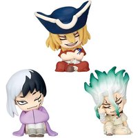 In Stock Dr. Stone Gashapon Toys Shoulder To Shoulder Series Doll Ishigami Senkuu Desk Decoration Cute Figure Model Gift
