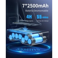 Honiture S12 aspiradora inalámbrica 55 minutos para electrodomésticos inteligentes limpieza batería extraíble HD táctil PA inalámbrico sin p