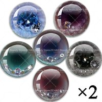12pcs/set 10MM-40MM Glass Dolls Eye Chip DIY Crafts Eyeballs for Blyth Dolls Drop Glue Eye Pupil Girl Toy Eyes Accessories