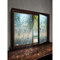 3D Colorful Stained Glass Window Film Rainbow UV Block Heat Insulation for Home Living Room Bathroom Glass Door Multiple Sizes