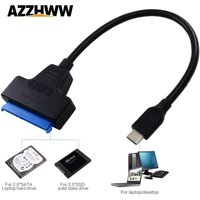 SAtA To USB-C Adapter Cable USB To SATA Cable Support 7+15 22Pin 2.5 Inche External HDD SSD Hard Disk Computer Connector Adapter