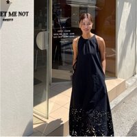 Women's Hollow out Lace Neckline Vest Dress Design Sensation Unique Style Summer Commute Other Material 100% Sleeveless Straight